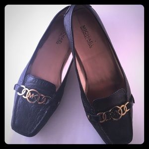 Michael Kors Black Leather Loafers